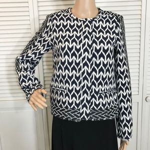 Maison Scotch Woven Aztec Style Contrasting Prints Jacket Small